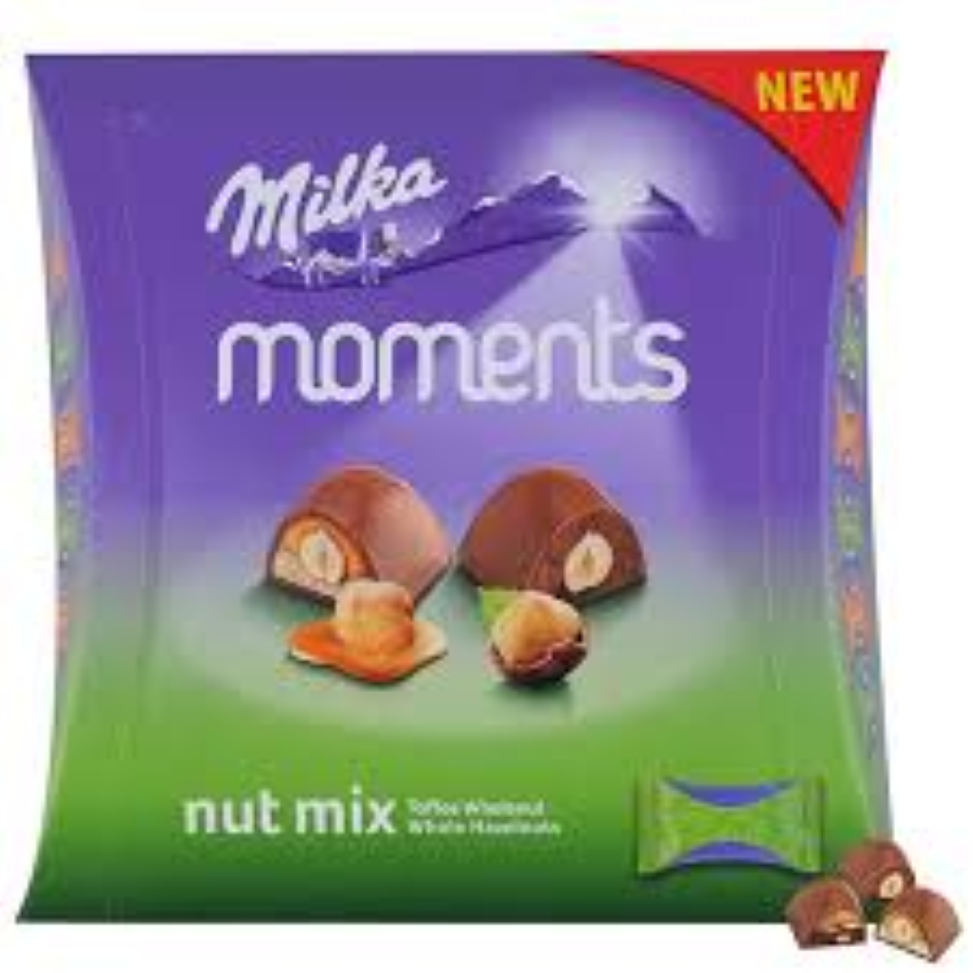 MILKA MOMENTS NUT MIX 169G